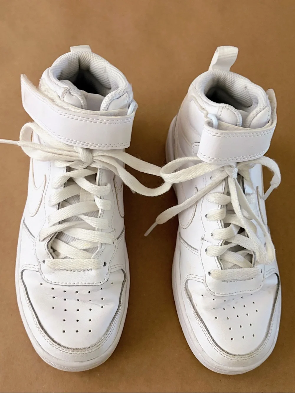 Nike White Kids Air Force One High Tops